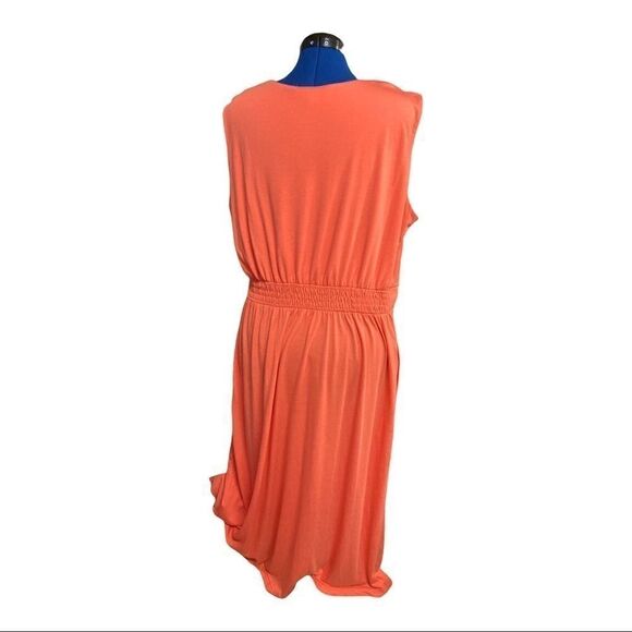 WOMAN WITHIN, Orange FloralMaxi Dress, Size 1X,‎ - Picture 7 of 11